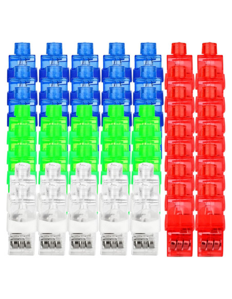 60 Luces LED para Dedos VETE - Mini Linternas Brillantes