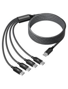 Cable Divisor USB C 4 en 1 MPATIBY 5FT Negro
