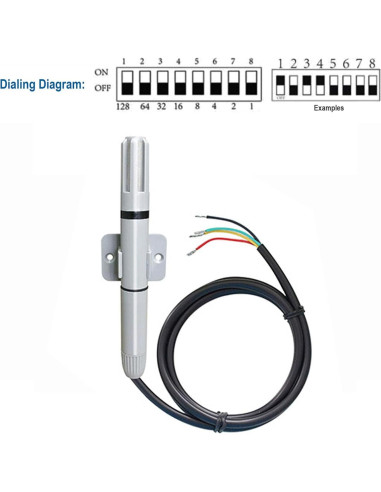 Sensor de Temperatura y Humedad RQG Modbus RTU -40C a 125C