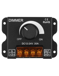 Controlador de Atenuación LED SUPERNIGHT 12-24V 30A PWM