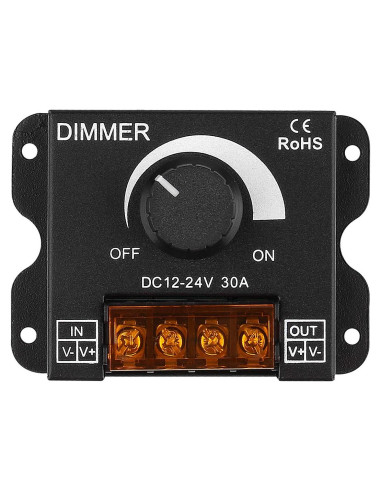 Controlador de Atenuación LED SUPERNIGHT 12-24V 30A PWM