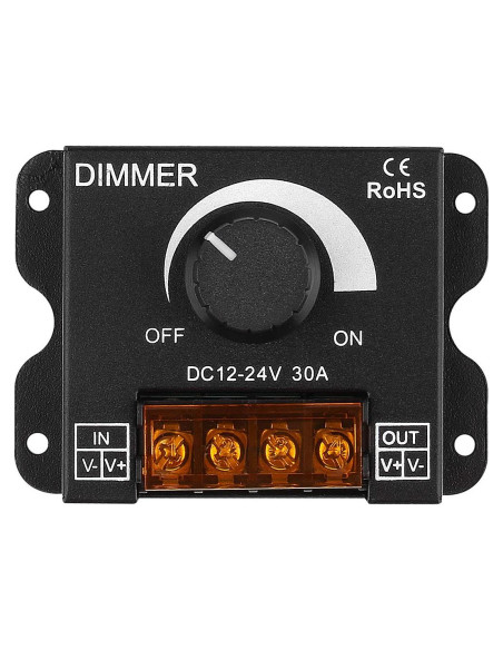 Controlador de Atenuación LED SUPERNIGHT 12-24V 30A PWM