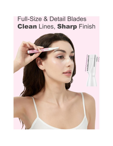Recortador de Cejas Aisleek con Cuchilla Lavable y Peine