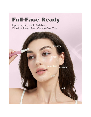 Recortador de Cejas Aisleek con Cuchilla Lavable y Peine