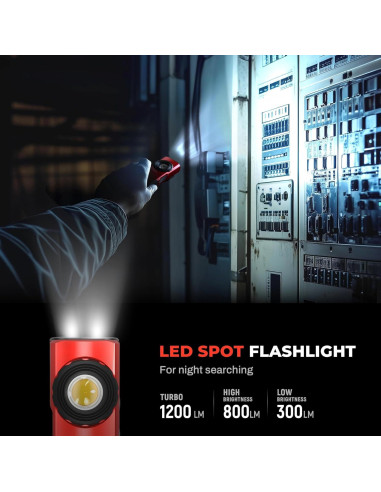 Linterna Recargable Anhay EDC 1200 Lúmenes USB-C Impermeable