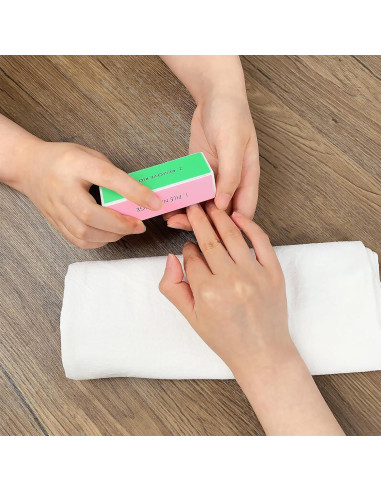 Bloque Pulidor de Uñas LNAUJS 12 Piezas 4 Lados Cuidado Suave