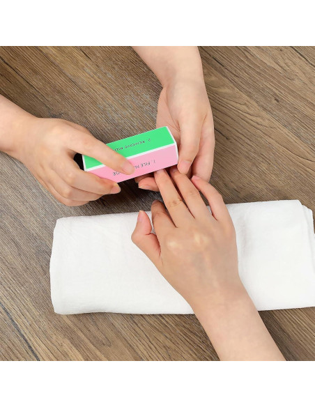 Bloque Pulidor de Uñas LNAUJS 12 Piezas 4 Lados Cuidado Suave