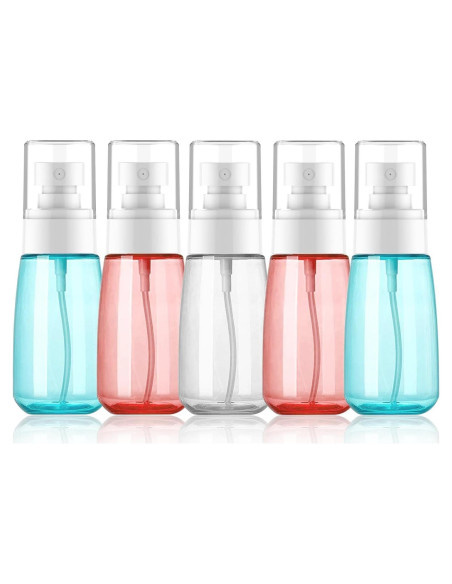Botellas de Spray de Viaje Cracrab 60ml Aprobadas por TSA - Paquete de 5