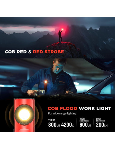 Linterna Recargable Anhay EDC 1200 Lúmenes USB-C Impermeable