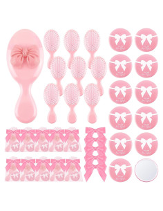 Conjunto de 12 Favoritos de Fiesta Rosa JolliKids con Espejo y Cepillo
