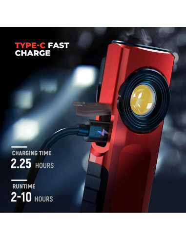 Linterna Recargable Anhay EDC 1200 Lúmenes USB-C Impermeable