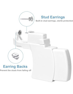 Pistola de Perforación de Orejas Reutilizable con Studs - Kit Profesional 2