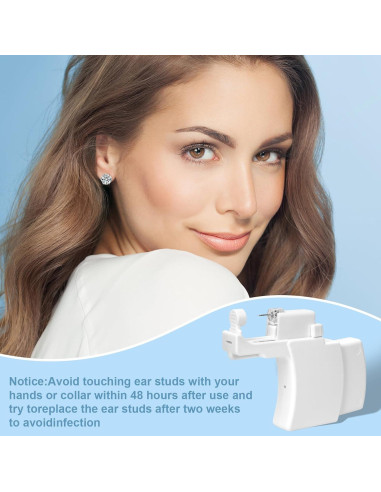Pistola de Perforación de Orejas Reutilizable con Studs - Kit Profesional