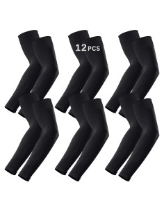 Mangas para brazos Anpuimult UV 50+ 12 Pcs para Ciclismo y Deportes