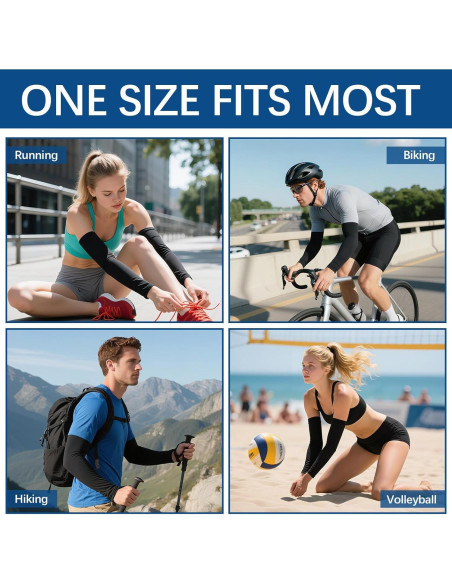 Mangas para brazos Anpuimult UV 50+ 12 Pcs para Ciclismo y Deportes