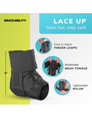 Faja de Tobillo BraceAbility para Niños - Soporte Figura 8 XS