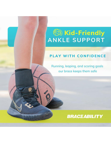 Faja de Tobillo BraceAbility para Niños - Soporte Figura 8 XS