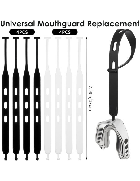 8 Correones para Protector Bucal Fútbol FNANJWQ Universal