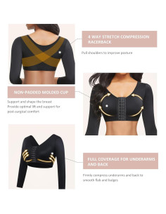 Moldeador de Brazos FeelinGirl XX-Large Negro Post Cirugía 2