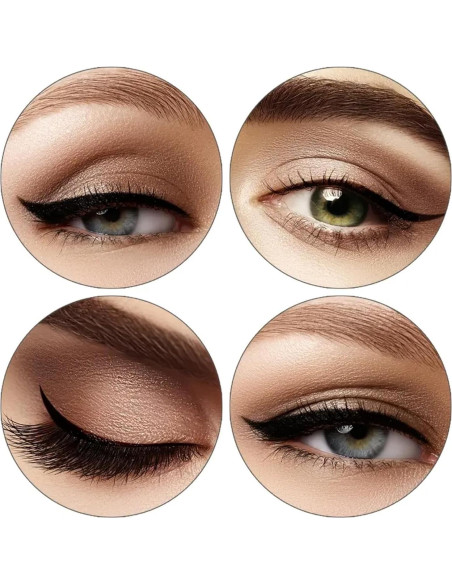 Plantillas de Delineador de Ojos IDDFEVE - 4 Pcs, 10 Estilos