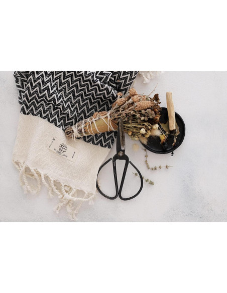 Juego de 2 Toallas de Mano Madamelique 100% Algodón Negro 46x102cm