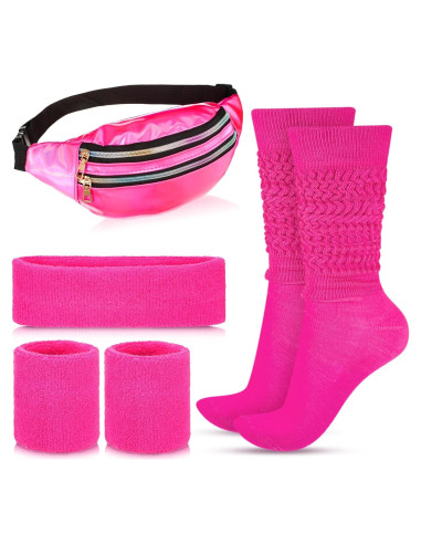 Conjunto de Fitness Tarpop: Calcetines Slouch Neón y Accesorios