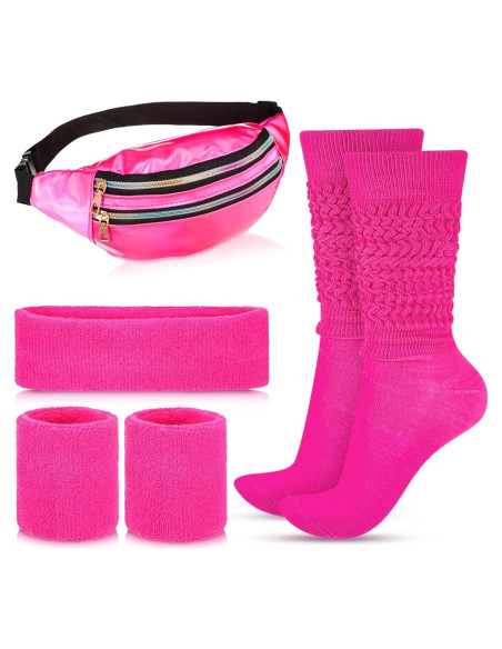 Conjunto de Fitness Tarpop: Calcetines Slouch Neón y Accesorios