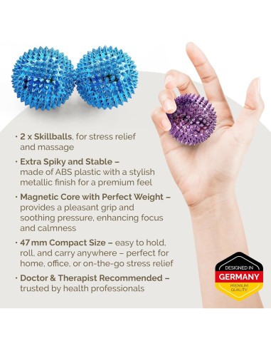 2 Pelotas de Habilidad DBT MySkills4Life Espinosas 5cm