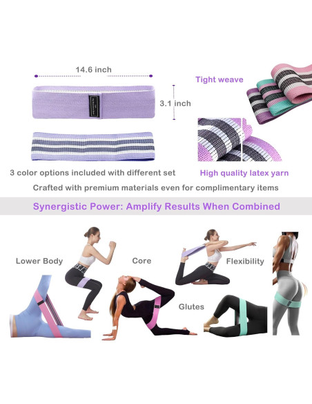 Tirador de Tobillo Gcoujrl 6 Tubos + 21 Bandas de Resistencia