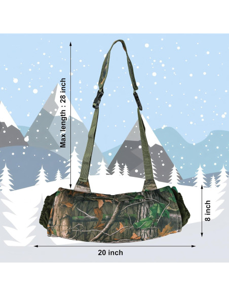 Muff de Mano Camo de Caza Maniaacer Aislado 20x50cm