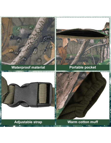 Muff de Mano Camo de Caza Maniaacer Aislado 20x50cm