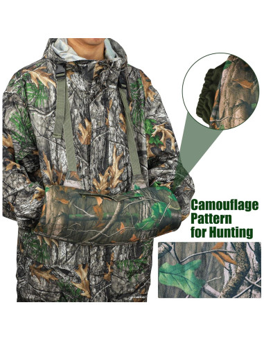 Muff de Mano Camo de Caza Maniaacer Aislado 20x50cm