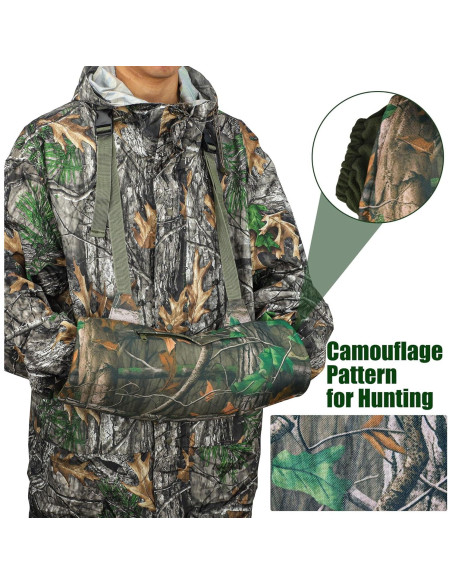Muff de Mano Camo de Caza Maniaacer Aislado 20x50cm