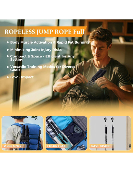 Cuerdas de Batalla Sin Cuerda OUNAN 50.8 cm Antideslizantes