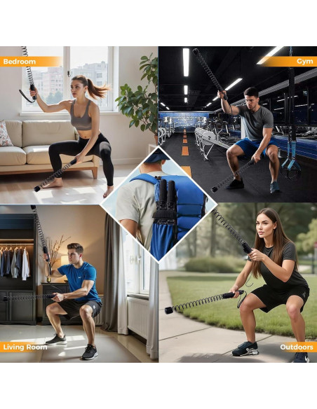 Cuerdas de Batalla Sin Cuerda OUNAN 50.8 cm Antideslizantes