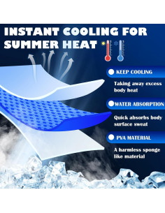 Toallas Enfriadoras PVA Peryiter 4 Pcs 85 x 10 cm Colores 2