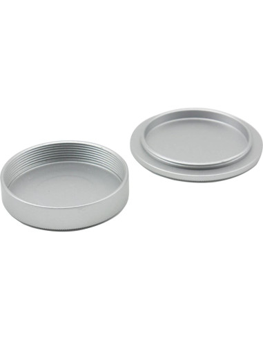 Tapa de Lente M39 TUYUNG Plata - Frontal y Trasera