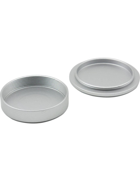 Tapa de Lente M39 TUYUNG Plata - Frontal y Trasera