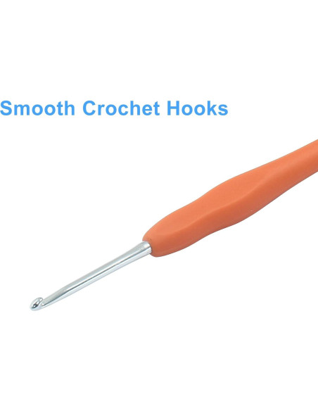 Juego de 6 Ganchos de Crochet 2.5mm Suiwotin Ergonómicos
