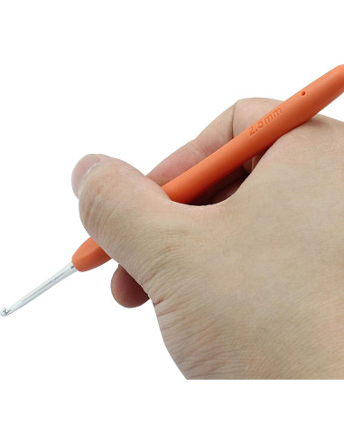Juego de 6 Ganchos de Crochet 2.5mm Suiwotin Ergonómicos