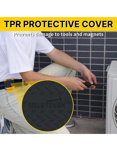 Soporte Magnético para Herramientas MELOTOUGH Amarillo - Clip N48
