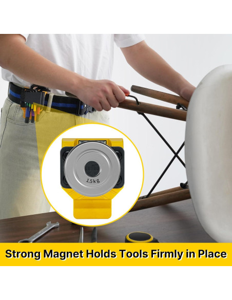 Soporte Magnético para Herramientas MELOTOUGH Amarillo - Clip N48