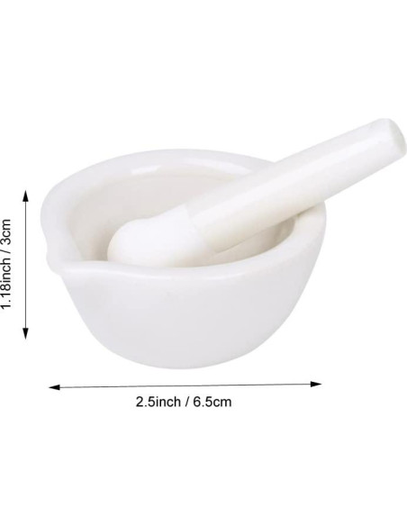 Juego de Mortero y Maja de Cerámica RchNow 6.5x3 cm