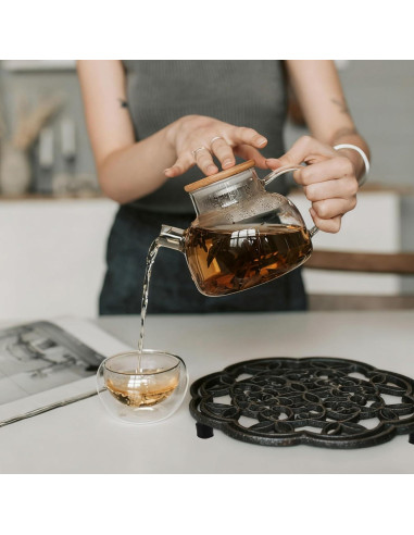 Paquete de 2 Trivets Metálicos Redondos Agolctry 19 cm