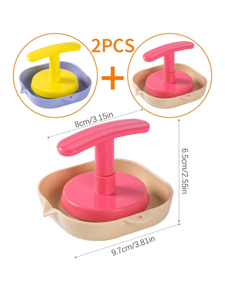 Rallador de Ajo y Jengibre 2 en 1 LYUERUEX Portátil