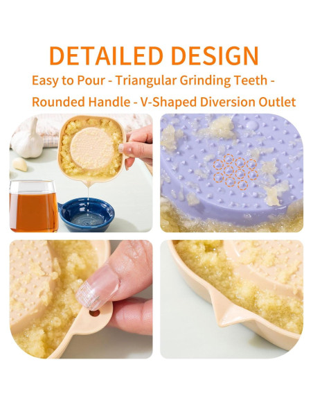 Rallador de Ajo y Jengibre 2 en 1 LYUERUEX Portátil