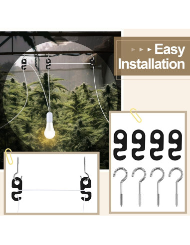 Cable de Luz Colgante E26 Meonum 4.57 m con Interruptor - 2 Paquete