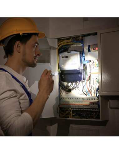 50 Mini Linternas Llaveros Jexine LED Portátiles Negras