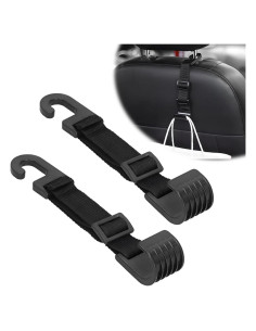 Ganchos para Reposacabezas de Auto ZNDAW 2 Pcs Ajustables