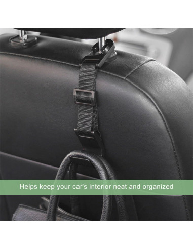 Ganchos para Reposacabezas de Auto ZNDAW 2 Pcs Ajustables